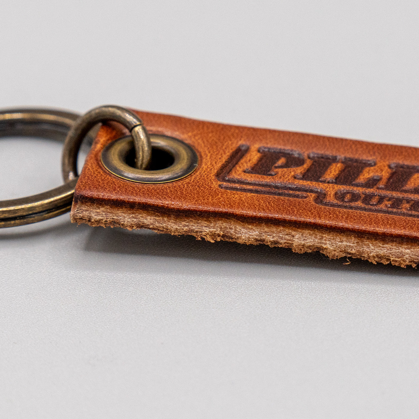 Leather Keytag - Saddle Tan