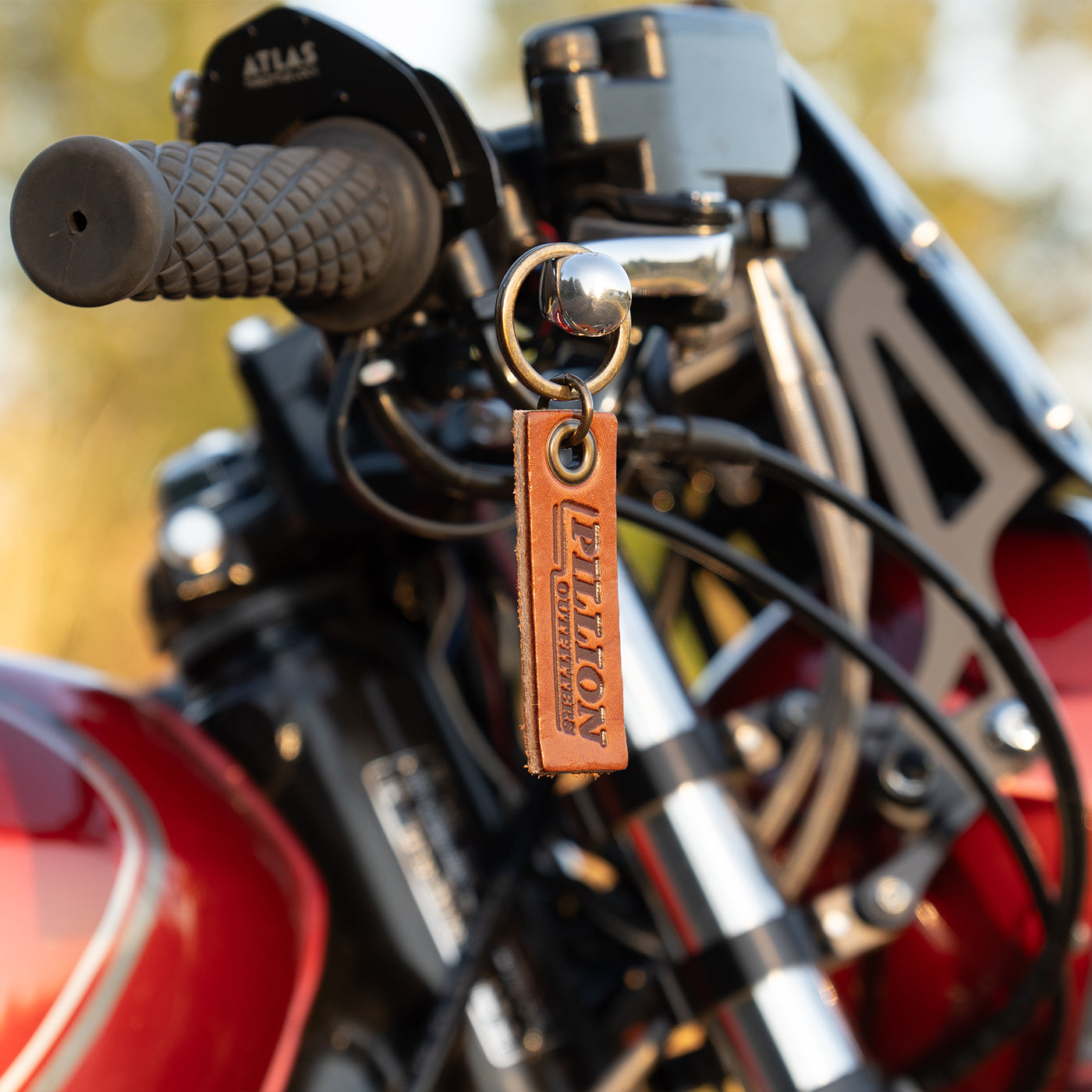 Leather Keytag - Saddle Tan