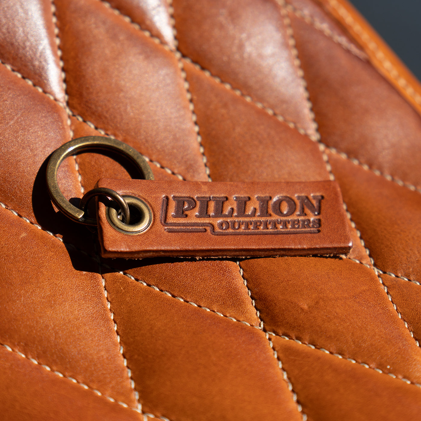 Leather Keytag - Saddle Tan